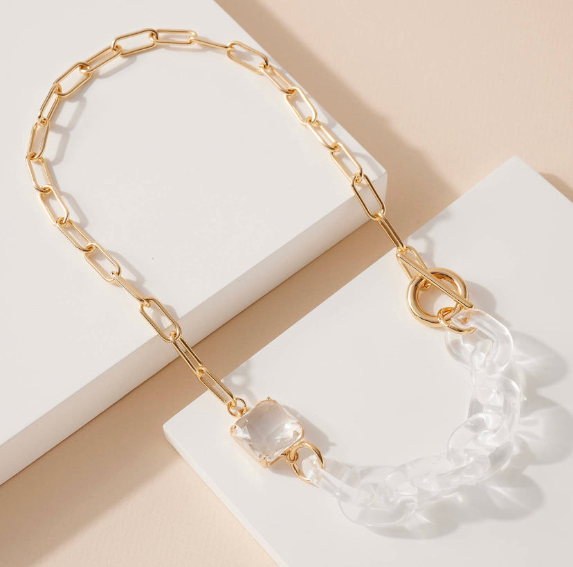 Chunky Acetate Chain Necklace