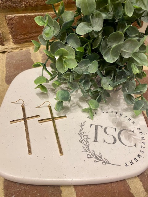 Cross Dangle Earring