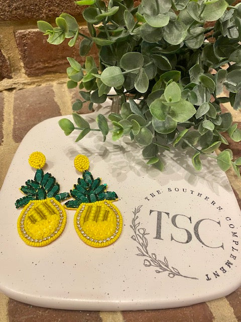Pineapple Dangle Earrings