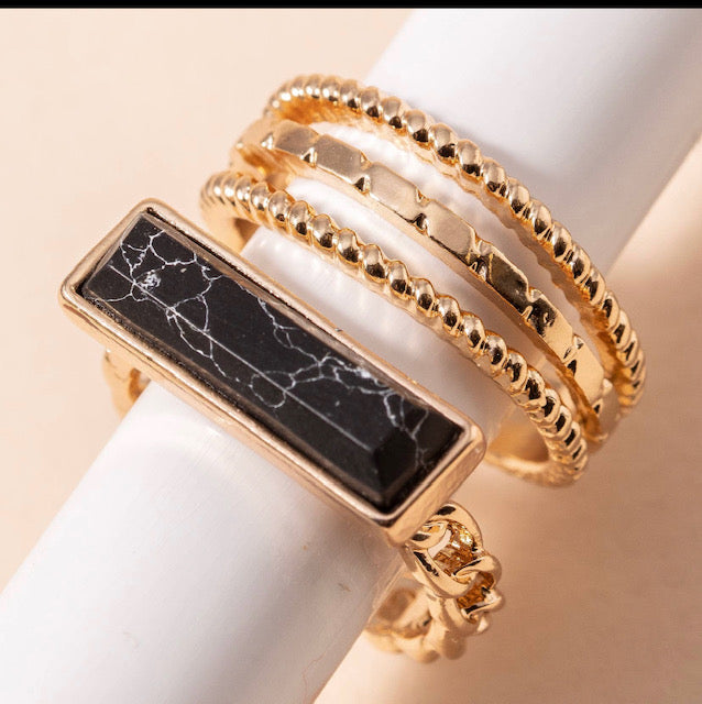 Rectangle Ring Set