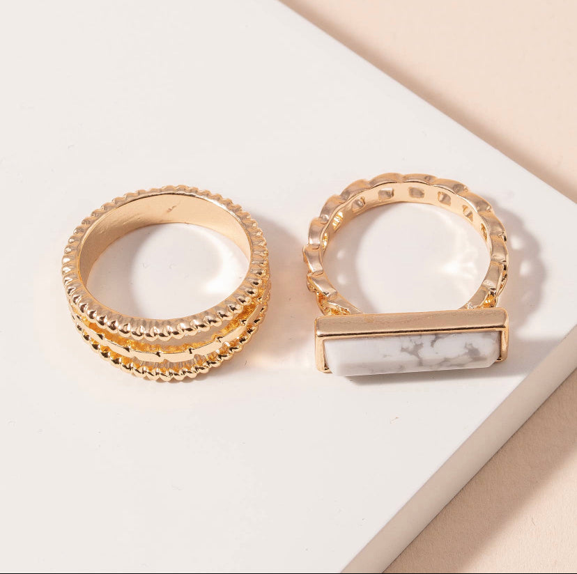 Rectangle Ring Set