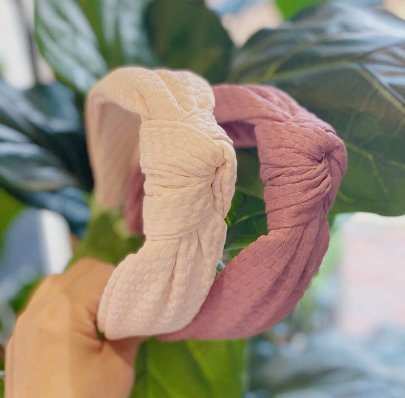 Embossed Knotted Headband