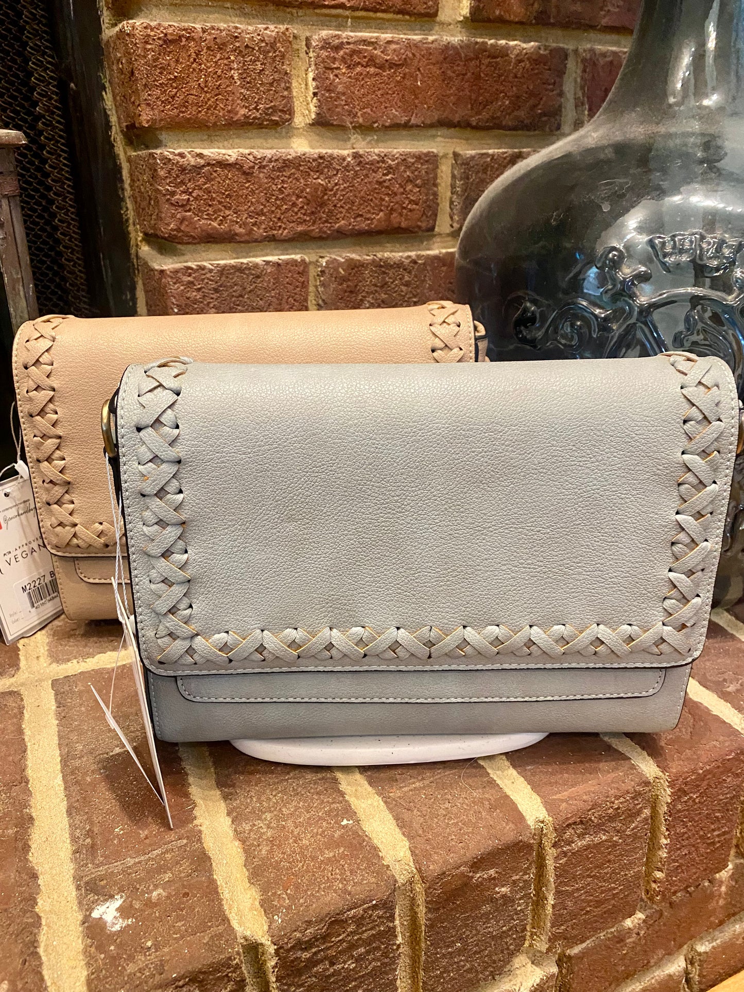 Francesca Whipstitch Flapover Crossbody