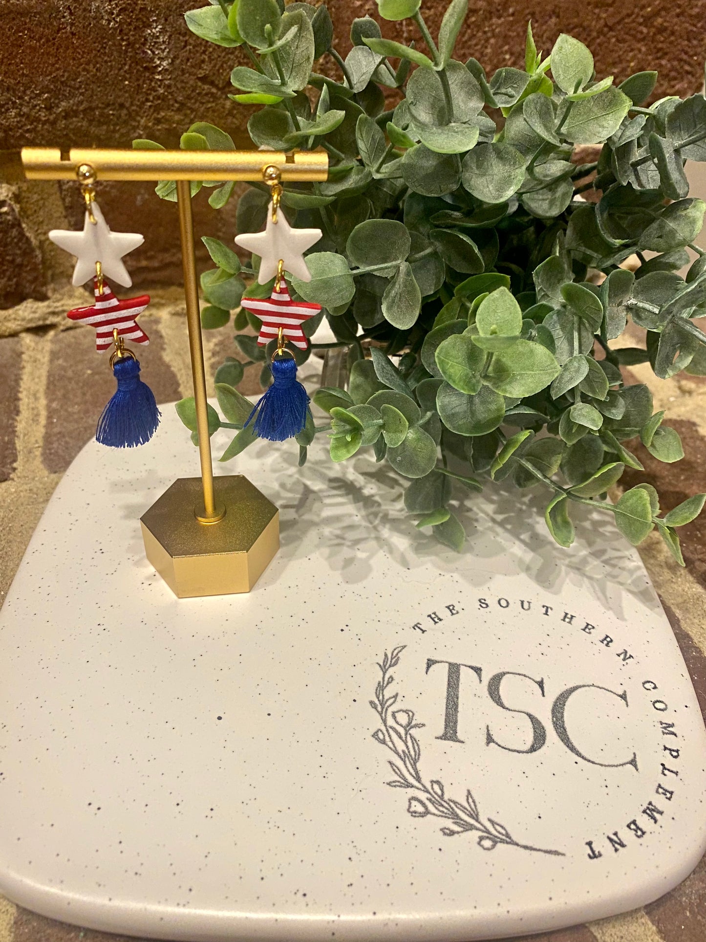 4th of July Stars and Stripes Earrings