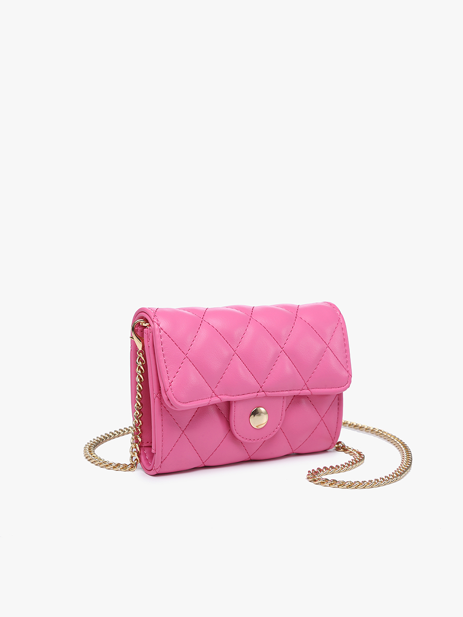 Quilted Clutch/Crossbody w/ Chain Strap