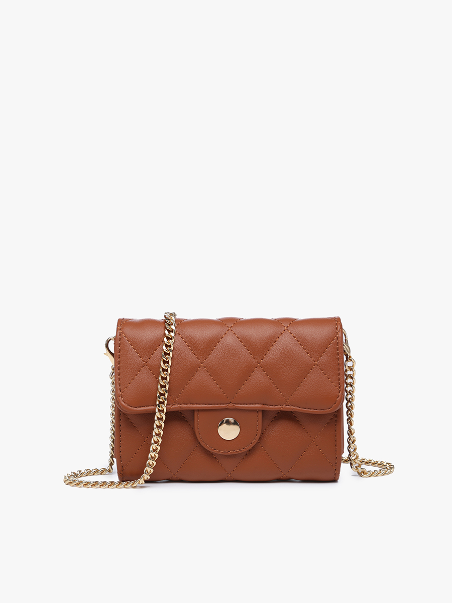 Quilted Clutch/Crossbody w/ Chain Strap