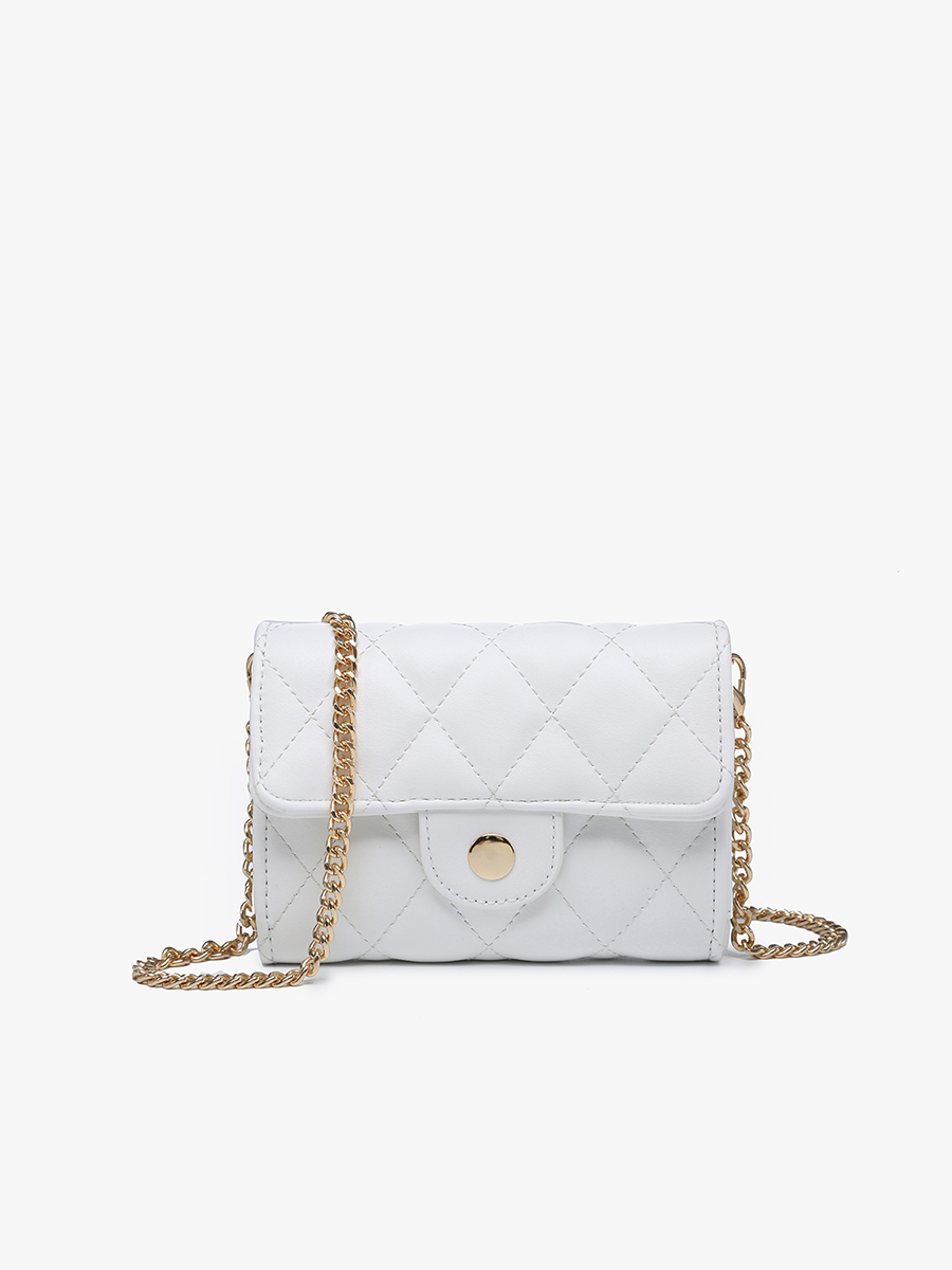 Quilted Clutch/Crossbody w/ Chain Strap